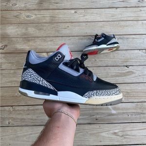 jordan 3 black cement size 9.5